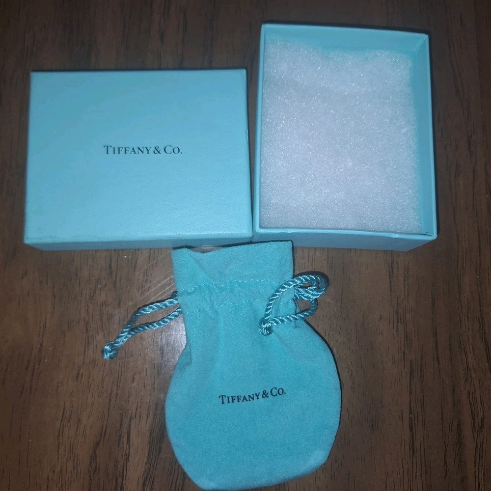Tiffany & Co. Blue Gift Box with Drawstring Jewelry Pouch for Jewelry